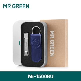 MR.GREEN Ultra-Thin Nail Clippers Collapsible Portable Travel Fingernail Nail Scissors Cutter Stainless Steel Manicure Tools (Color: Mr-1500BU)